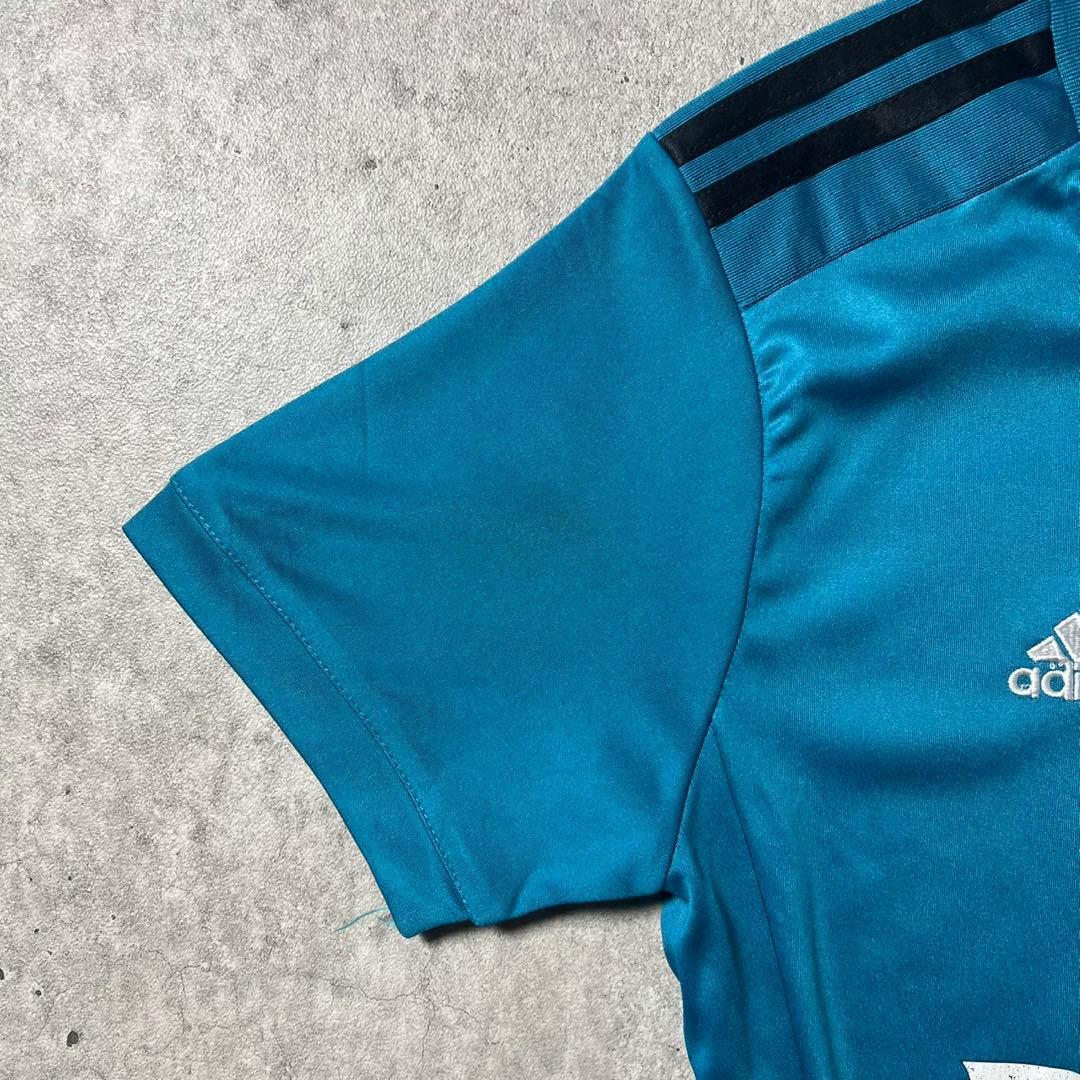 adidas レアルマドリード サッカーシャツ L CLIMACOOL 青