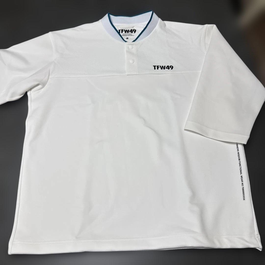 新品 TFW49 六分丈の袖シャツ ホワイト