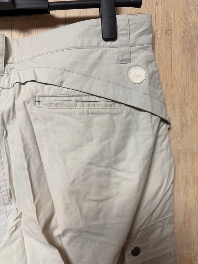 【美品】Kappa カッパ ゴルフ カーゴハーフパンツ ウエスト82 接触冷感
