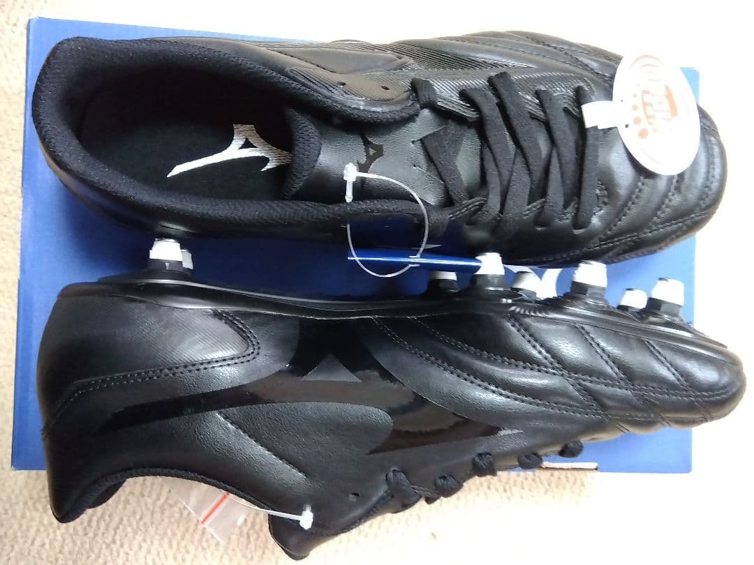 ラグビースパイク／ミズノ／黒／27.5／R1GA200100／新品・未使用品