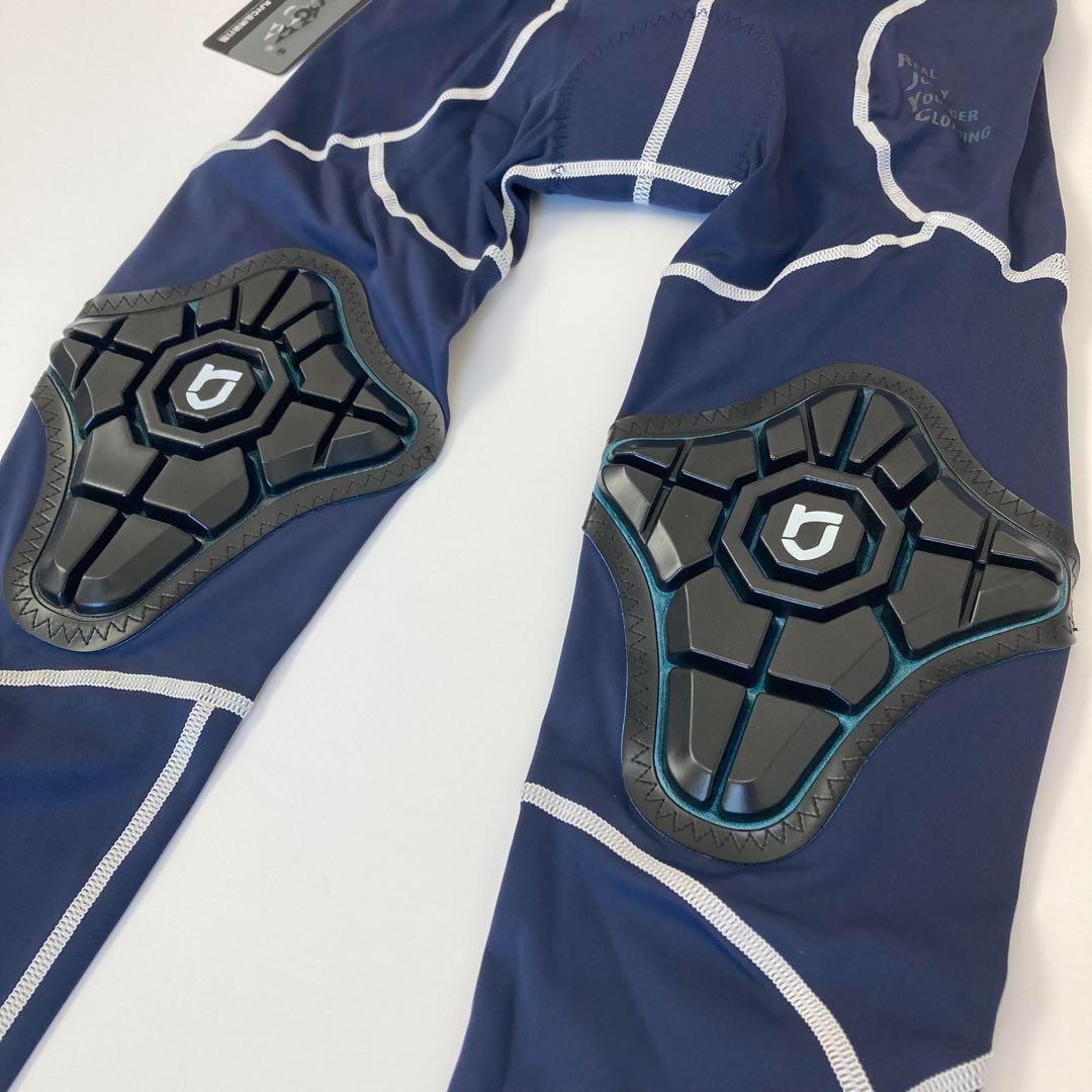 【新品】サイクルパンツ XL ネイビー×ホワイト ランバイク ストライダー