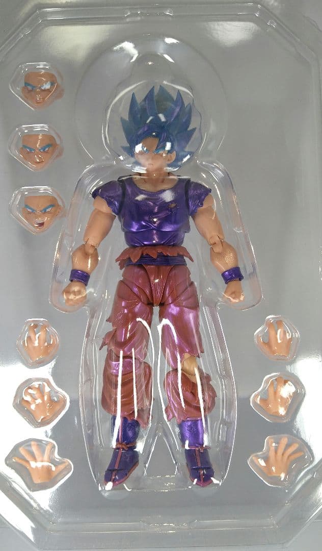 非S.H.Figuarts 孫悟空 界王拳ブルー アクションフィギュア 開封品