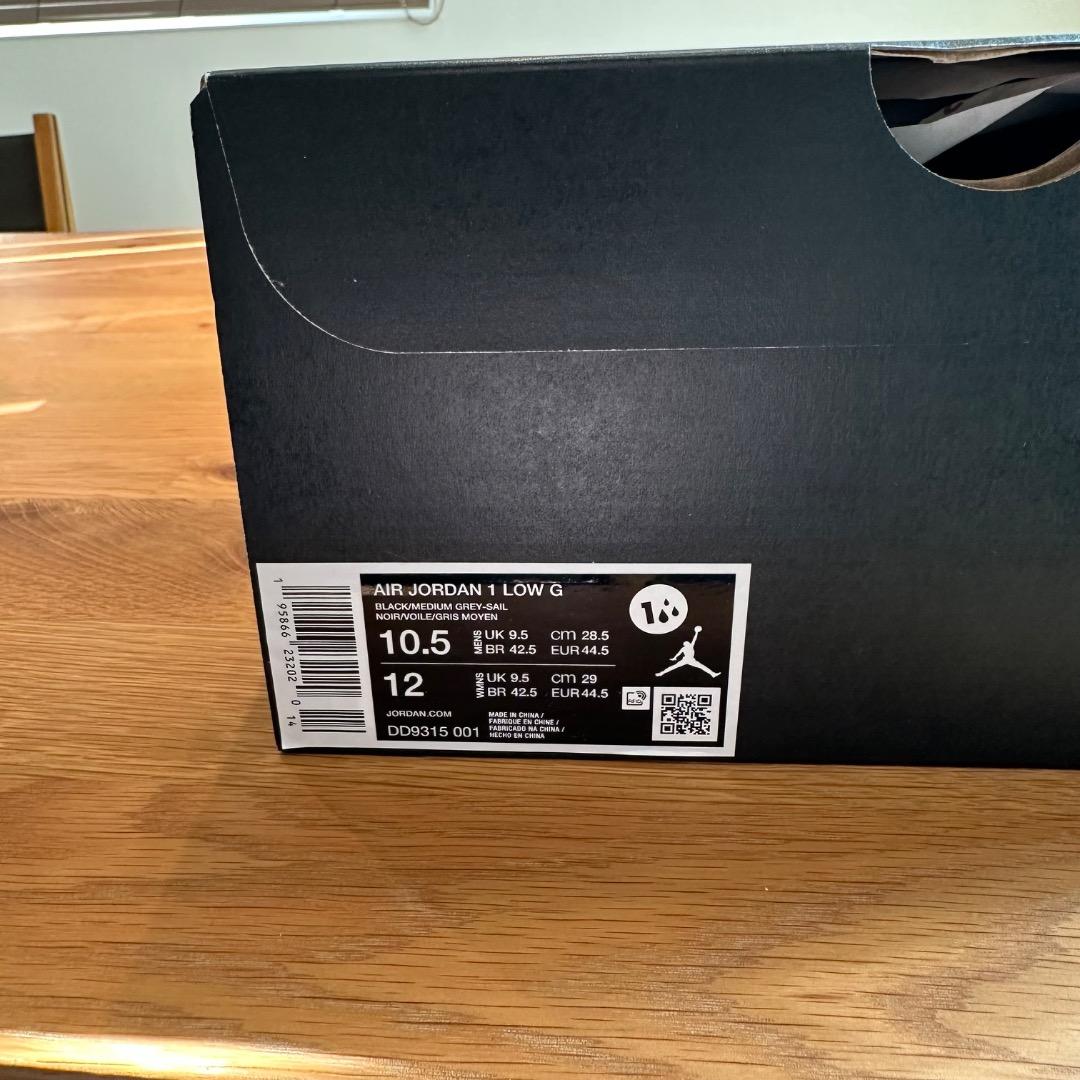 Nike エア ジョーダン 1 LOW G ミディアムグレー 28.5cm
