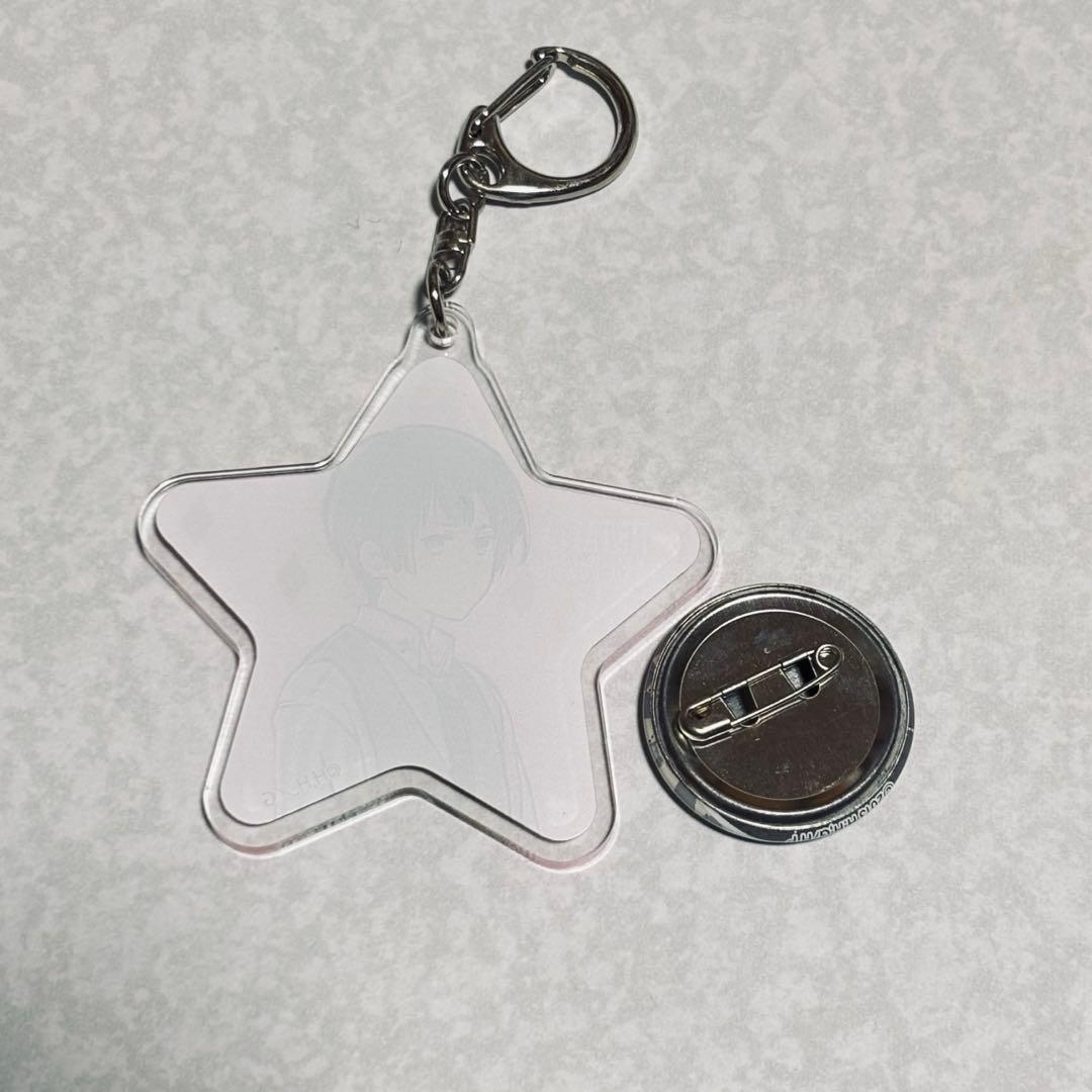 ヘタリア 日本 星型 アクリルキーホルダー 缶バッジ