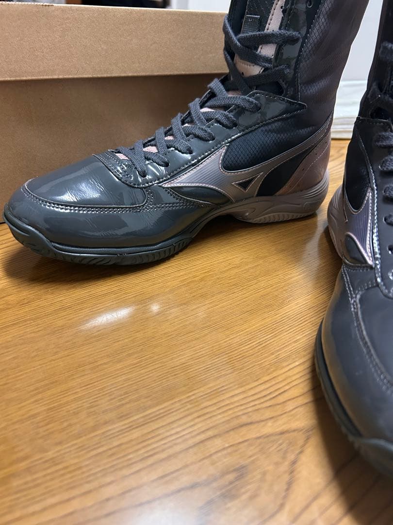 Mizuno ボクシングシューズ グレー/ベージュ