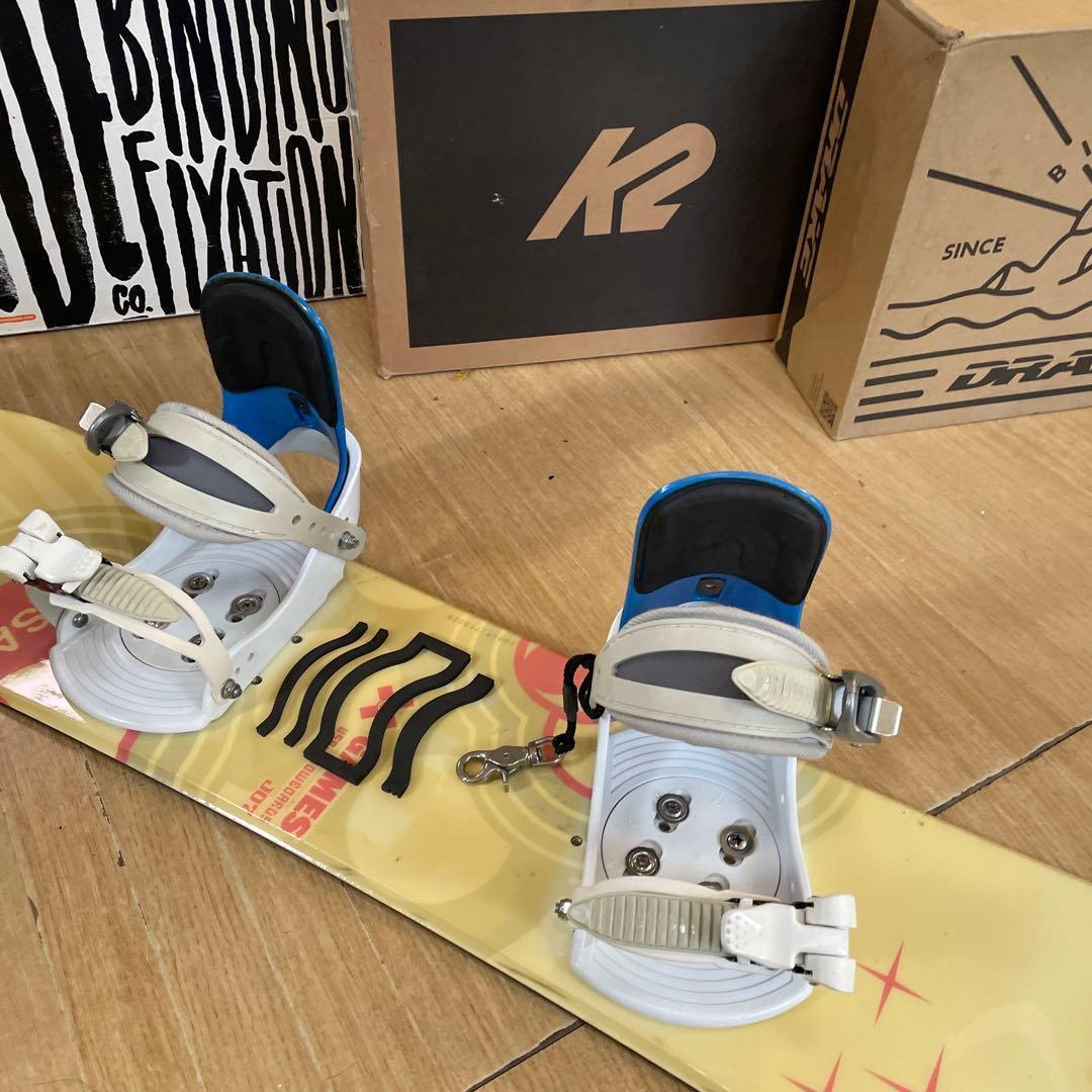 XGAME×FELICE　キッズスノーボード　バイン付4点セット　108㎝