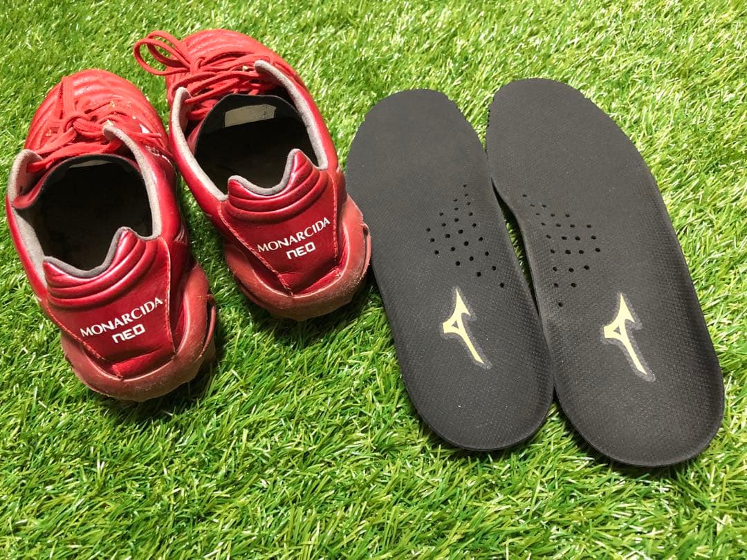 Mizunoモナルシーダネオ3エリート 赤　24.5cm ミズノサッカースパイク