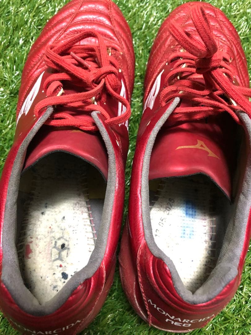 Mizunoモナルシーダネオ3エリート 赤　24.5cm ミズノサッカースパイク