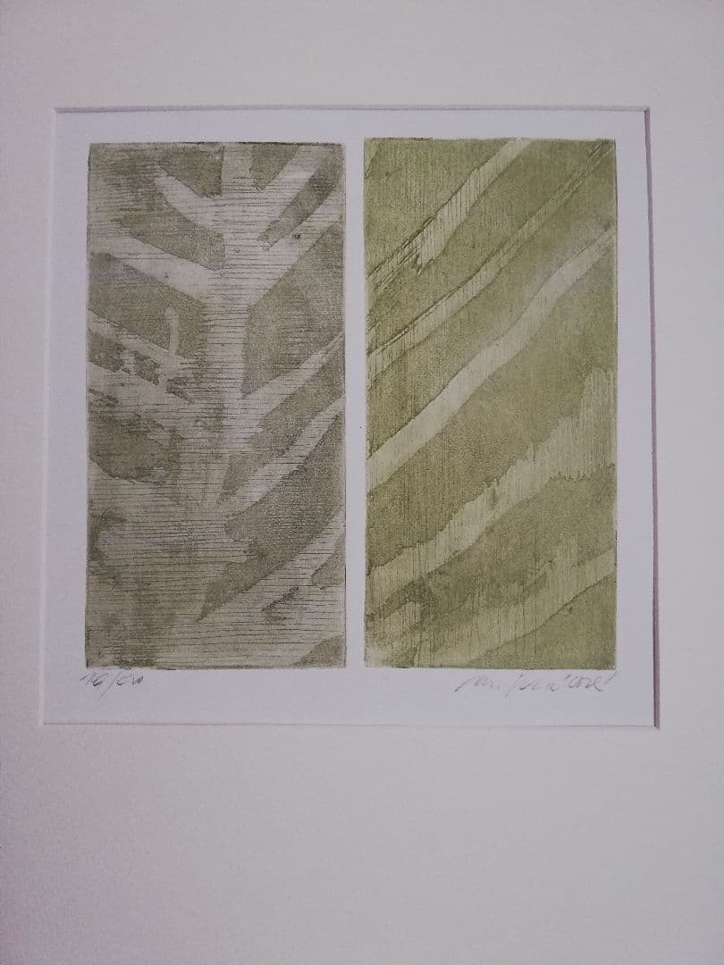 アート827　「進化」　チェコの銅版画　インテリアコーディネート