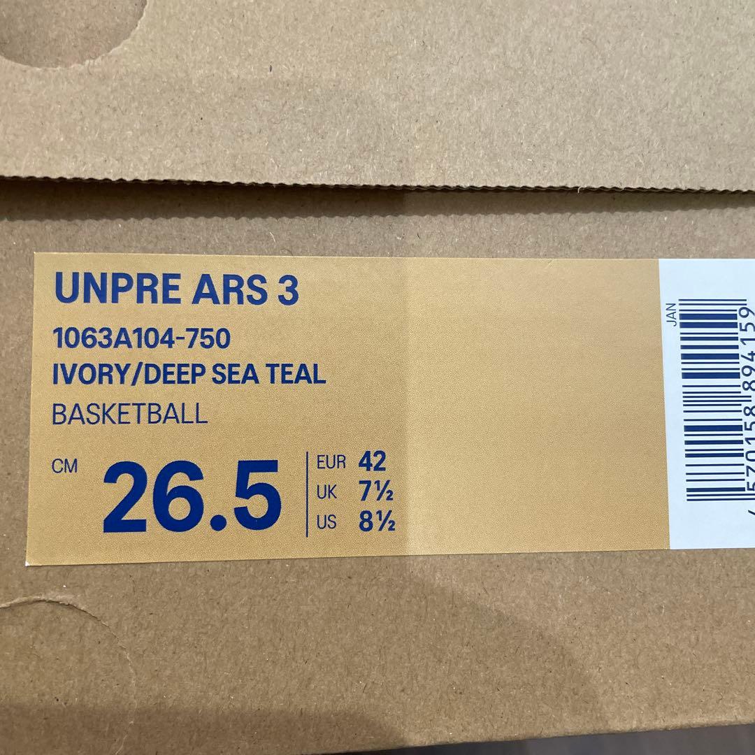 ASICS UNPRE ARS 3 アンプレアルス3 バッシュ 26.5センチ