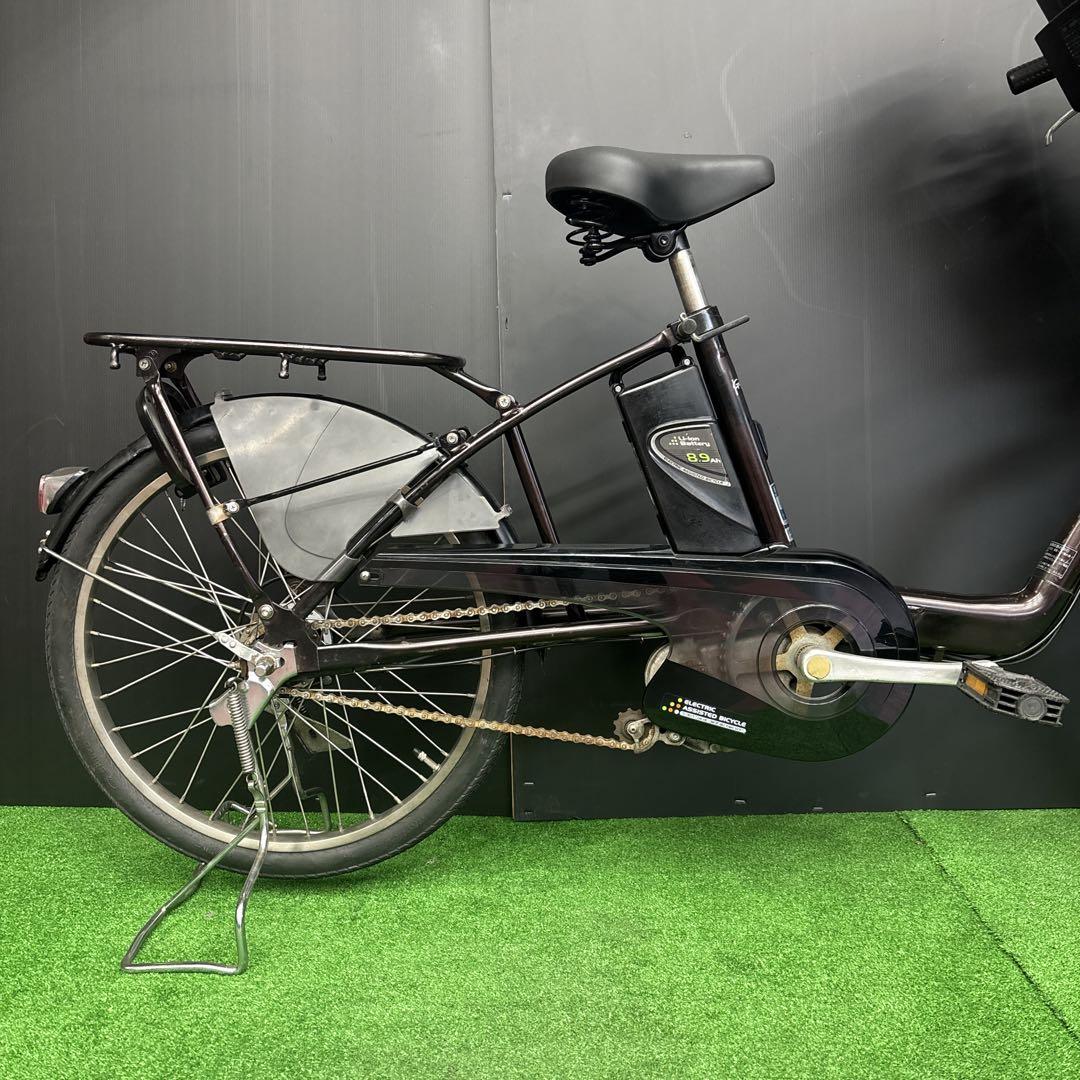 電動自転車Panasonic Gyutto miniブラウン 3人乗り対応　9★