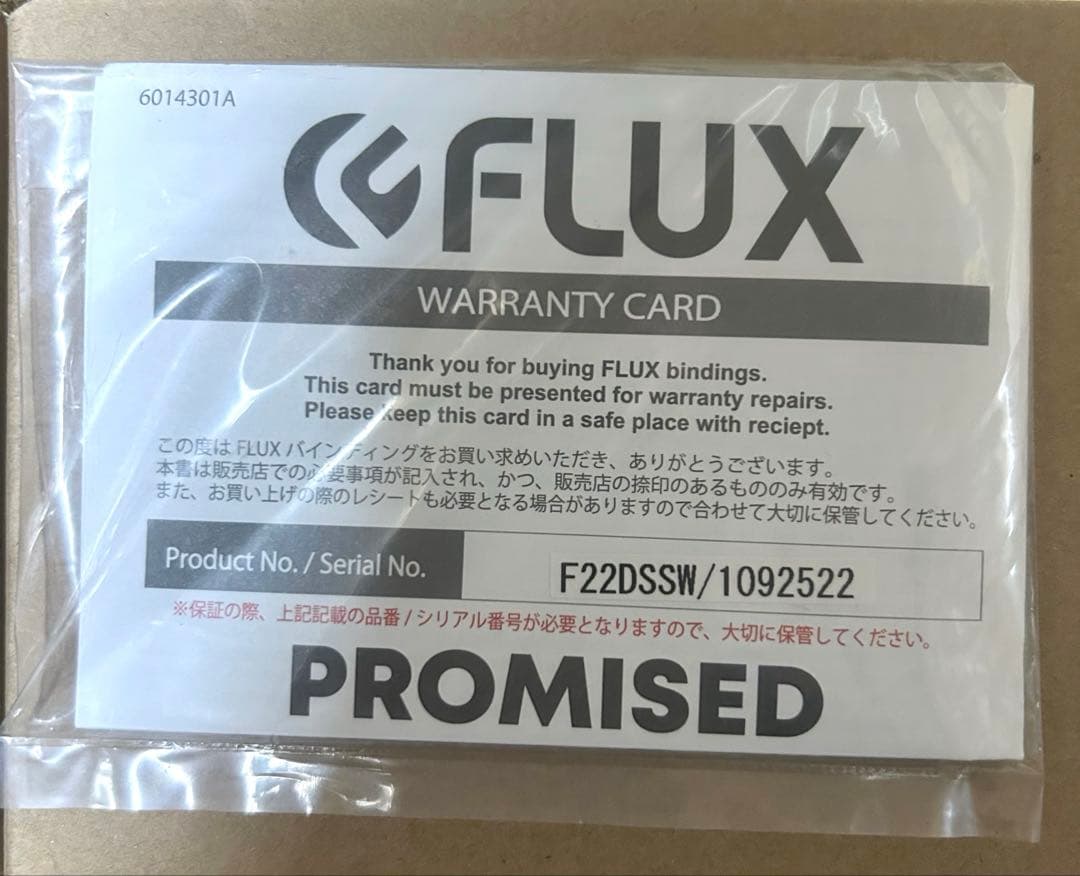 【新品】FLUX DS スノーボード ビンディング Ｓ