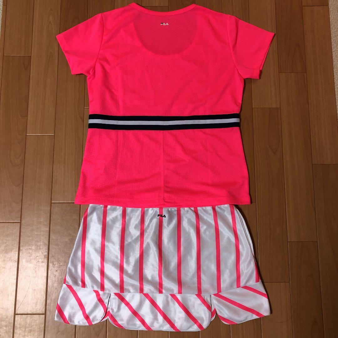 FILA フィラ テニスウェア 上下セット ピンク ストラップ ☆