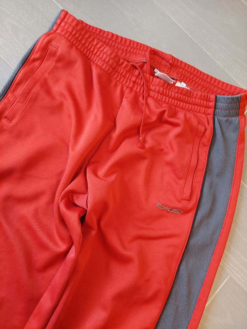 赤グレー Reebok ジャージ上下セット XL