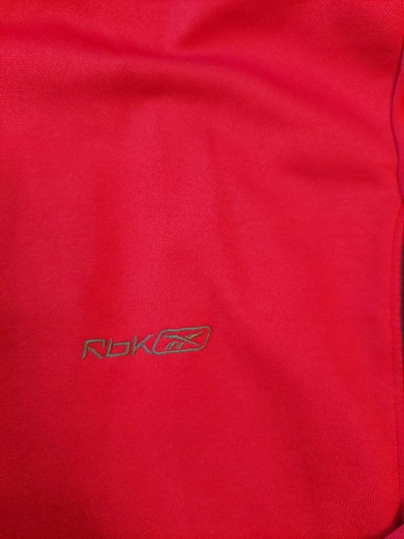 赤グレー Reebok ジャージ上下セット XL