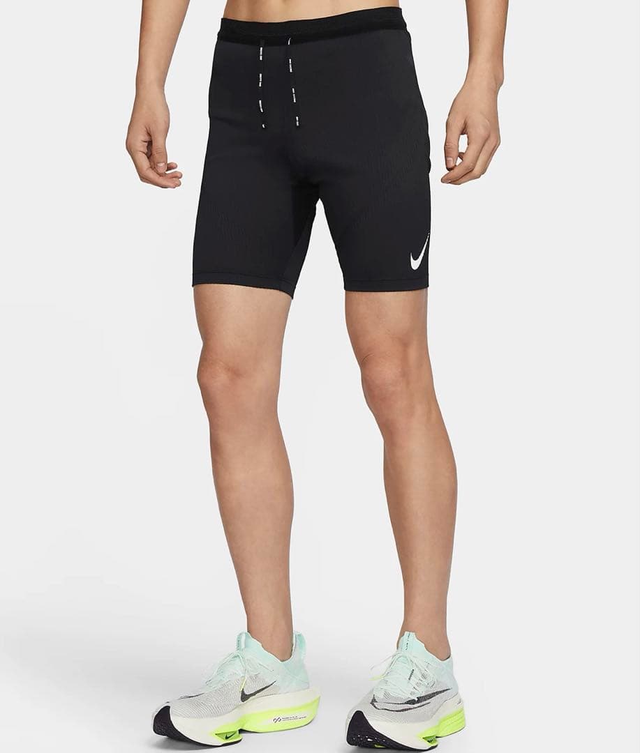 NIKE メンズ【2XL】エアロスイフト ランニング ハーフタイツ 黒