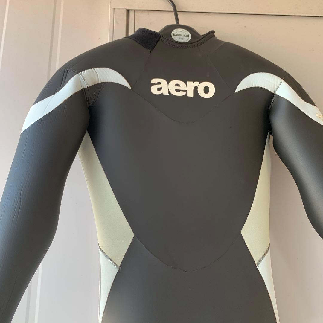aero フルスーツ ウェットスーツ ネオプレン 黒/白