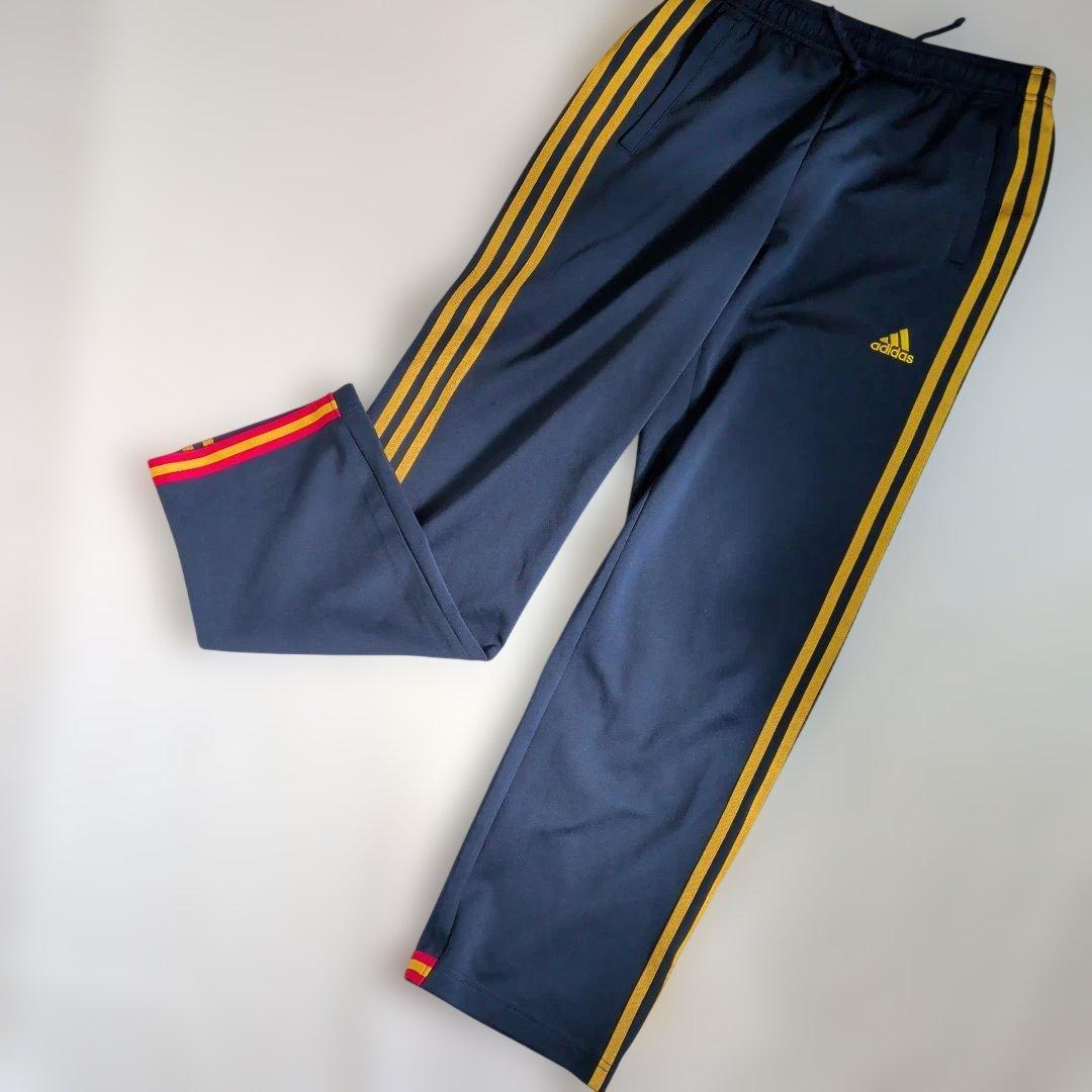美品 М adidas スペイン柄 セットアップ 上下 ジャージ バックプリント