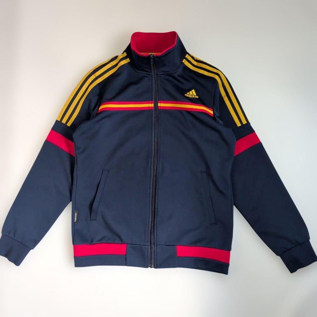 美品 М adidas スペイン柄 セットアップ 上下 ジャージ バックプリント