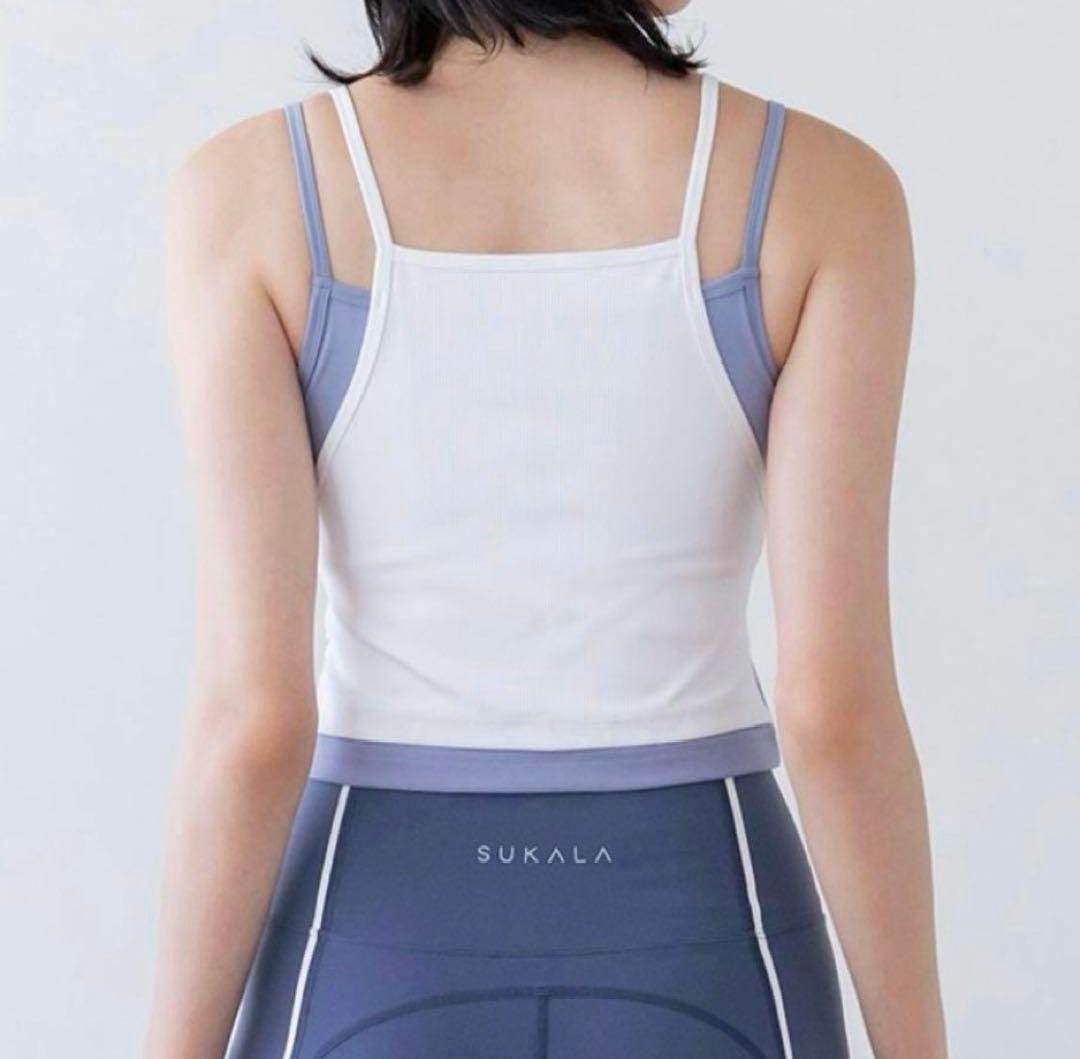 新品未使用【SUKALA】リブコンビショートタンクトップ　M
