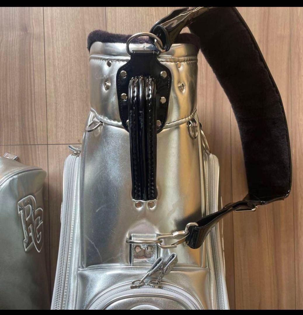 PEARLY GATES シルバーキャディバッグ 美品 オシャレ