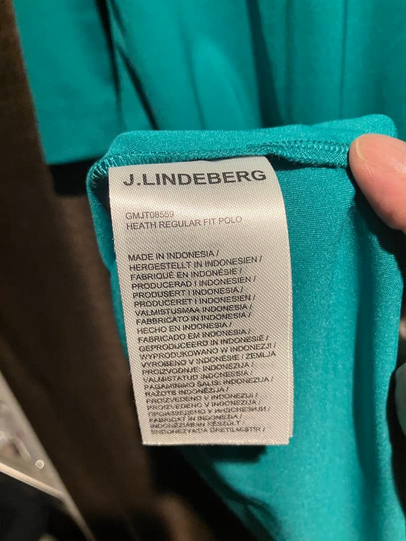 J.LINDEBERG グリーン ポロシャツ L