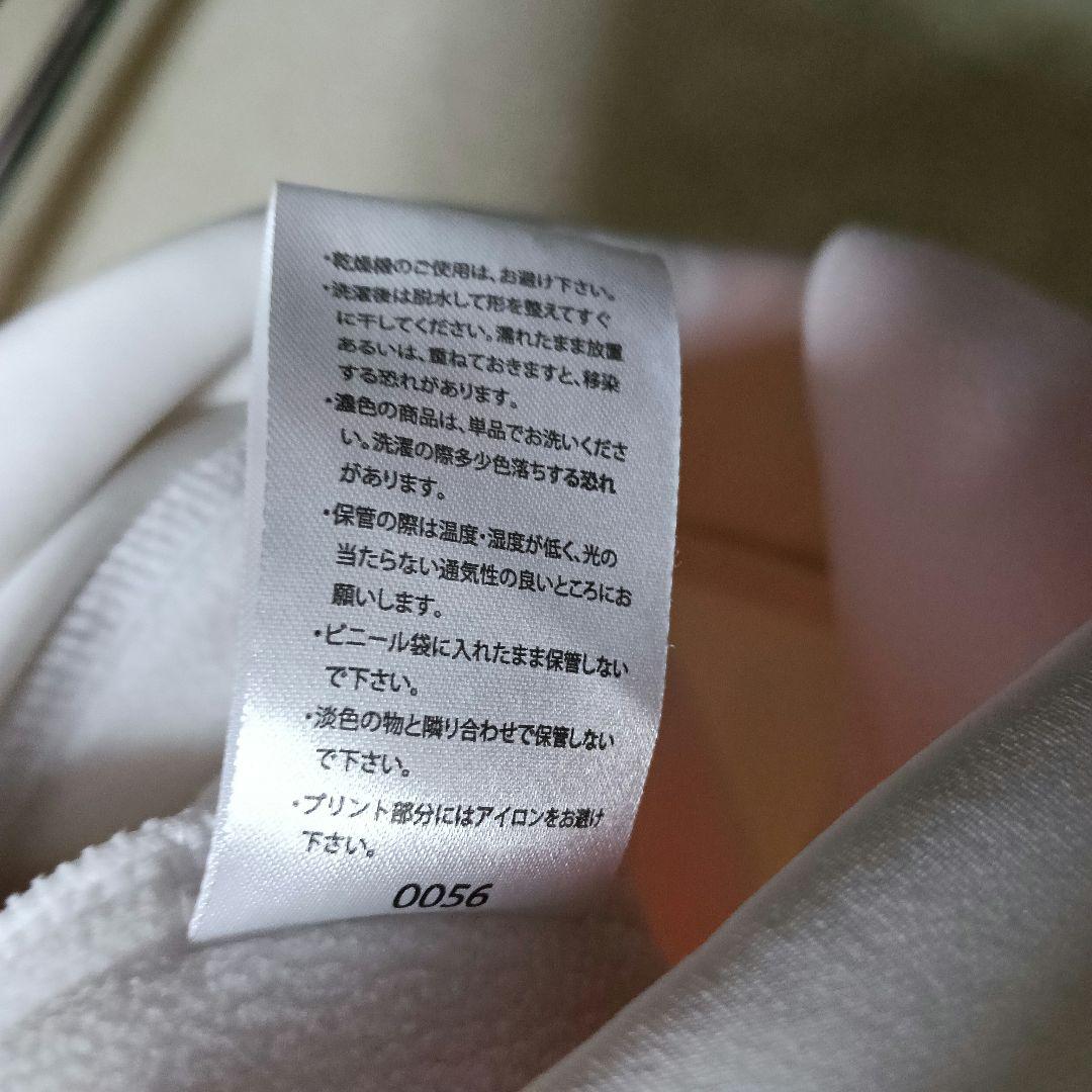 ラッセルノ 裏起毛ハイネックトレーナー 白×黒 袖ルチャマスク／SIZE:4
