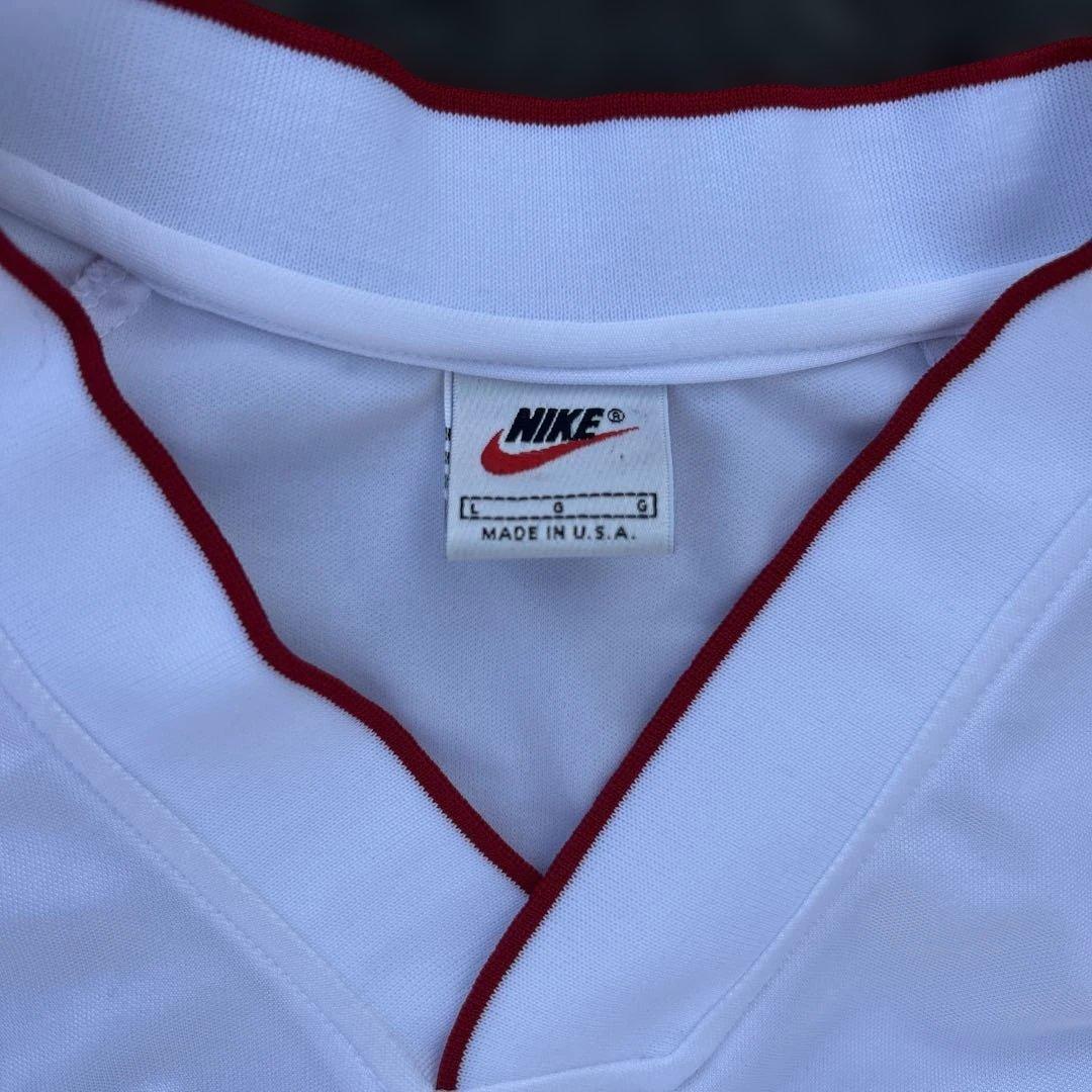 ゲームシャツ 90s USA製 NIKE Vネック BIGSIZE