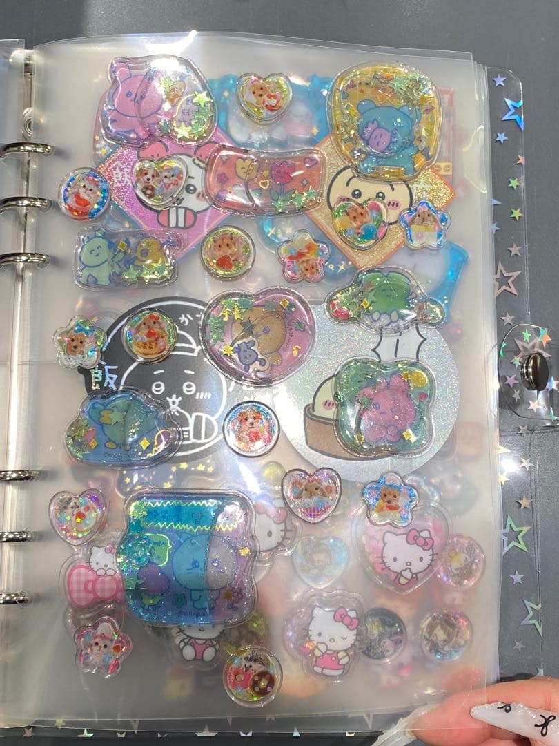 シール帳 完成品 A5 サンリオ ちいかわ しずくちゃん ボンボンドロップシール
