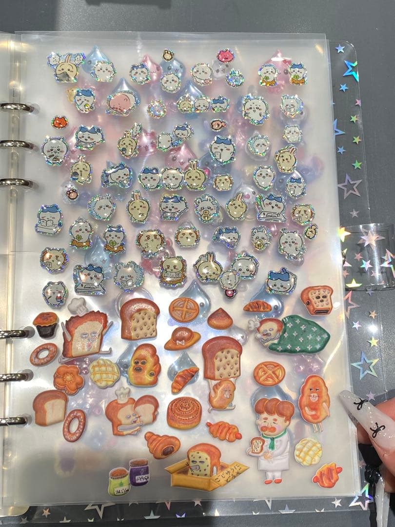 シール帳 完成品 A5 サンリオ ちいかわ しずくちゃん ボンボンドロップシール