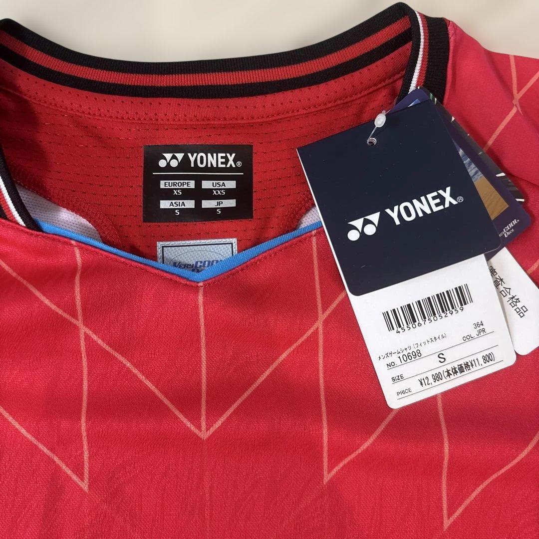YONEX 半袖Tシャツ 赤 S 新品タグ付き