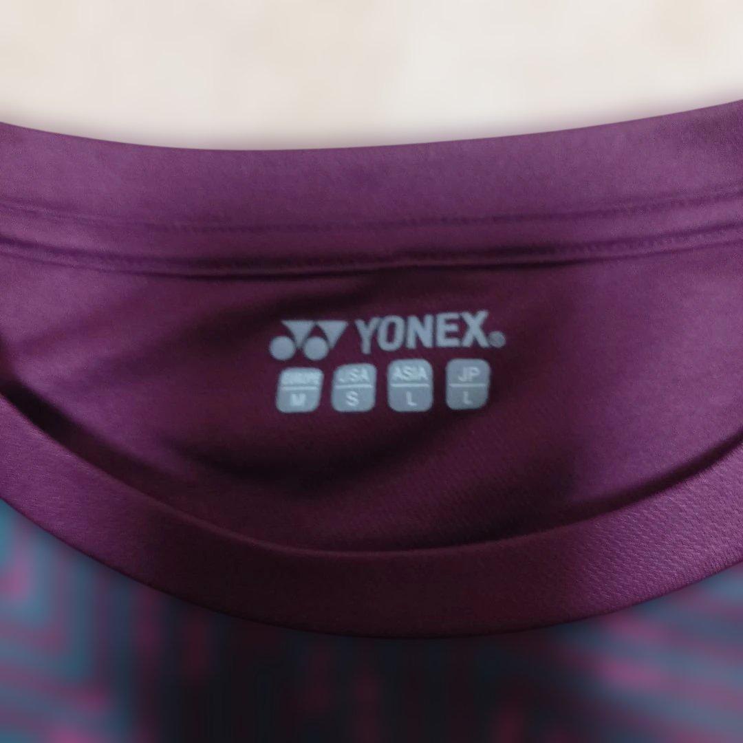 YONEX ゲームシャツ リンダンモデル ユニフォーム 総柄 L 数量限定
