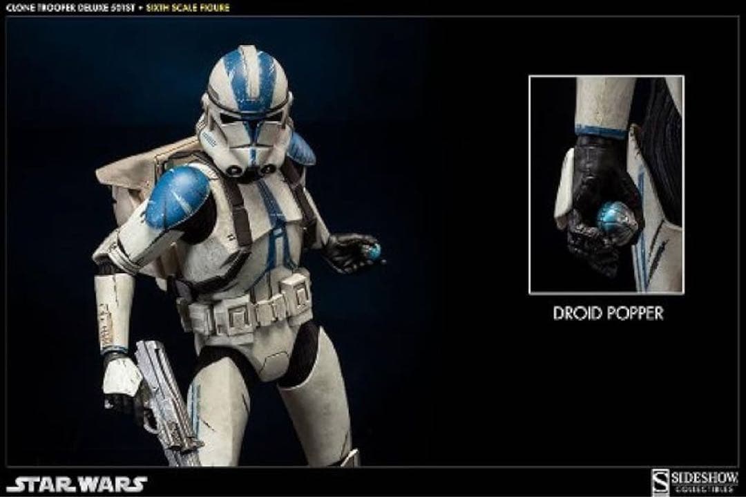 サイドショウ 1/6 スターウォーズ クローン・トルーパー（第501大隊）DX版