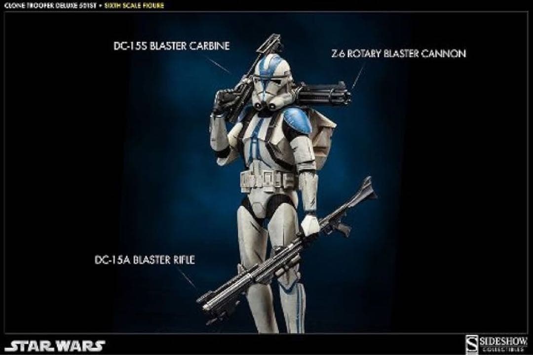サイドショウ 1/6 スターウォーズ クローン・トルーパー（第501大隊）DX版