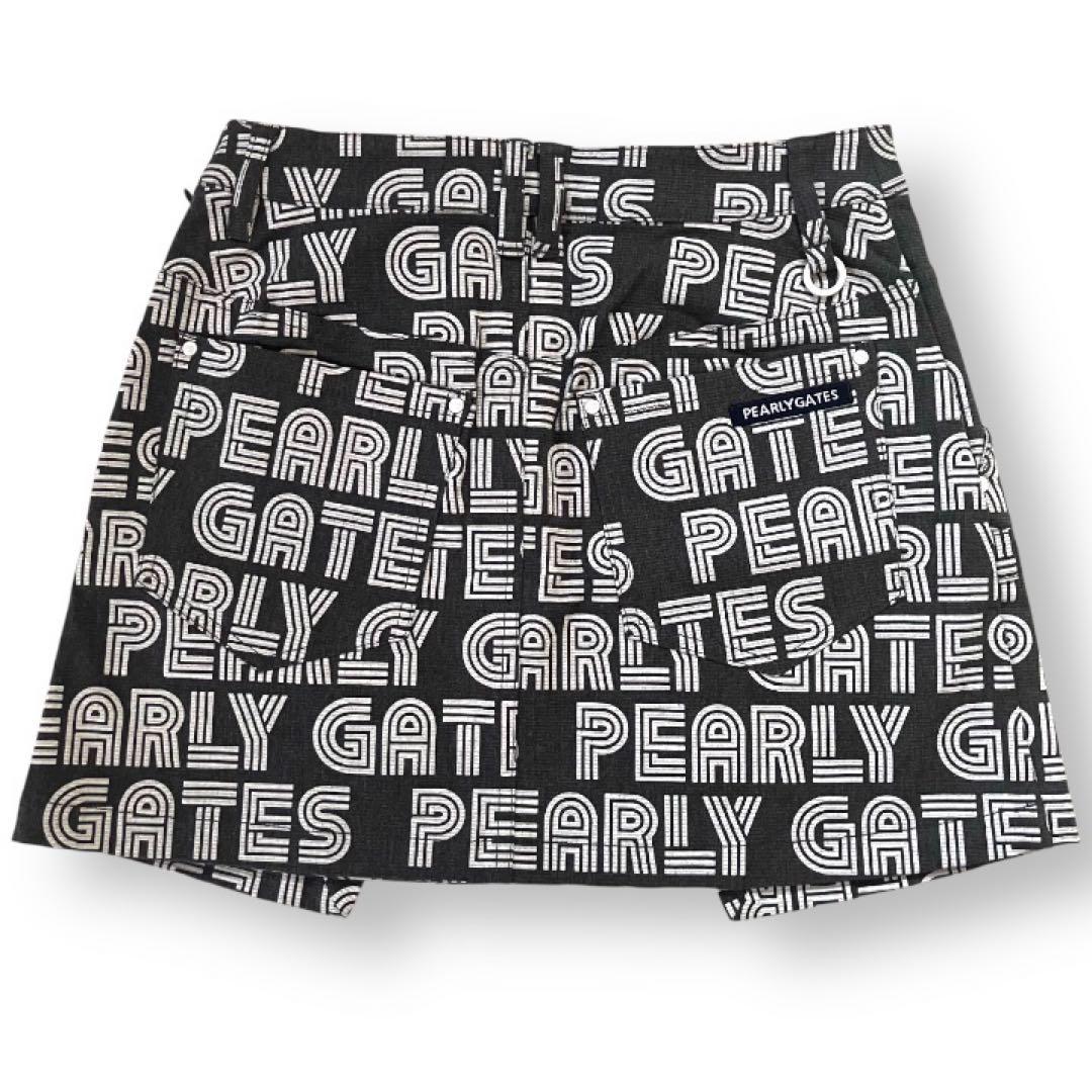 【新品タグ付】 PEARLY GATES パーリーゲイツ　ロゴ　スカート　グレー
