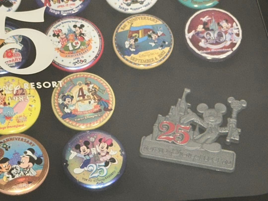 《新品未開封》TDR東京ディズニーリゾート 25周年 缶バッジコレクションBOX
