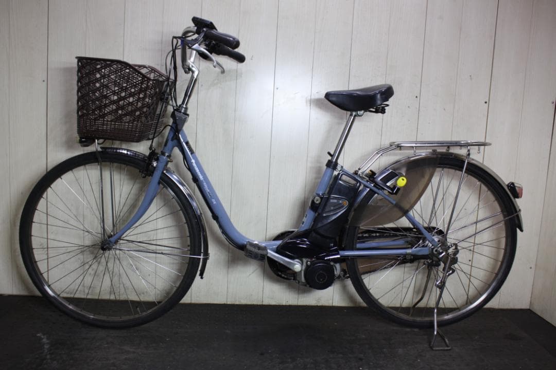 電動アシスト自転車 シティタイプ 青