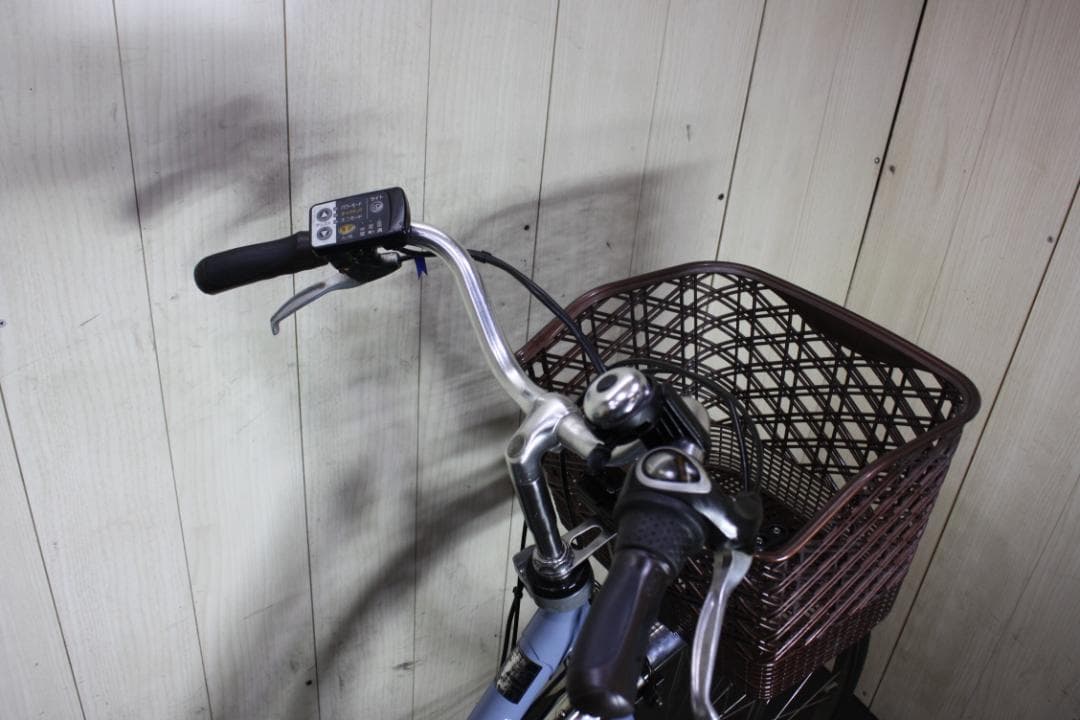 電動アシスト自転車 シティタイプ 青