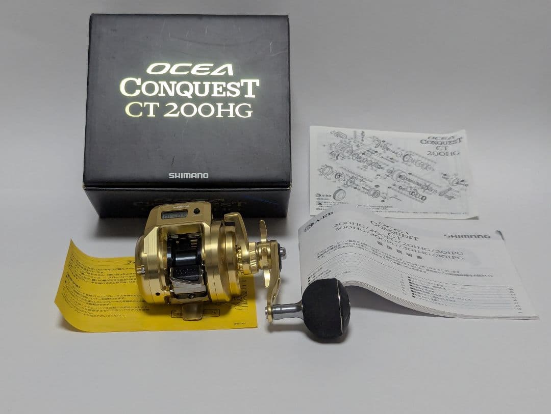 【美品】シマノ オシアコンクエスト CT 200HG　カウンター、フォールレバー