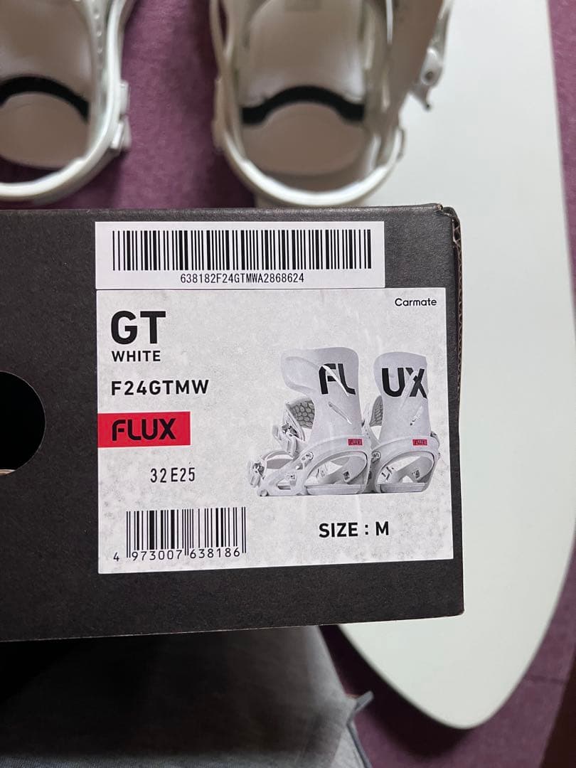 FLUX GT スノーボード ビンディング ホワイト　Ｍ　F24GTMW