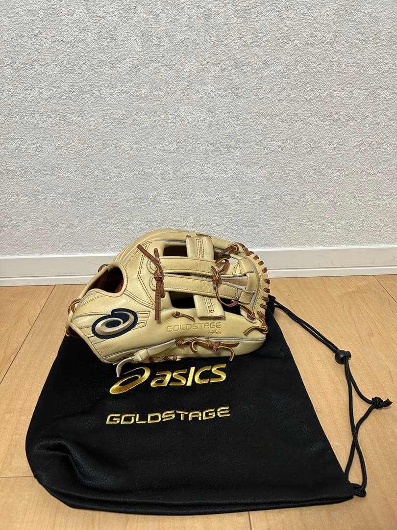 GOLD STAGE 軟式グローブ 大人外野用クリーム色