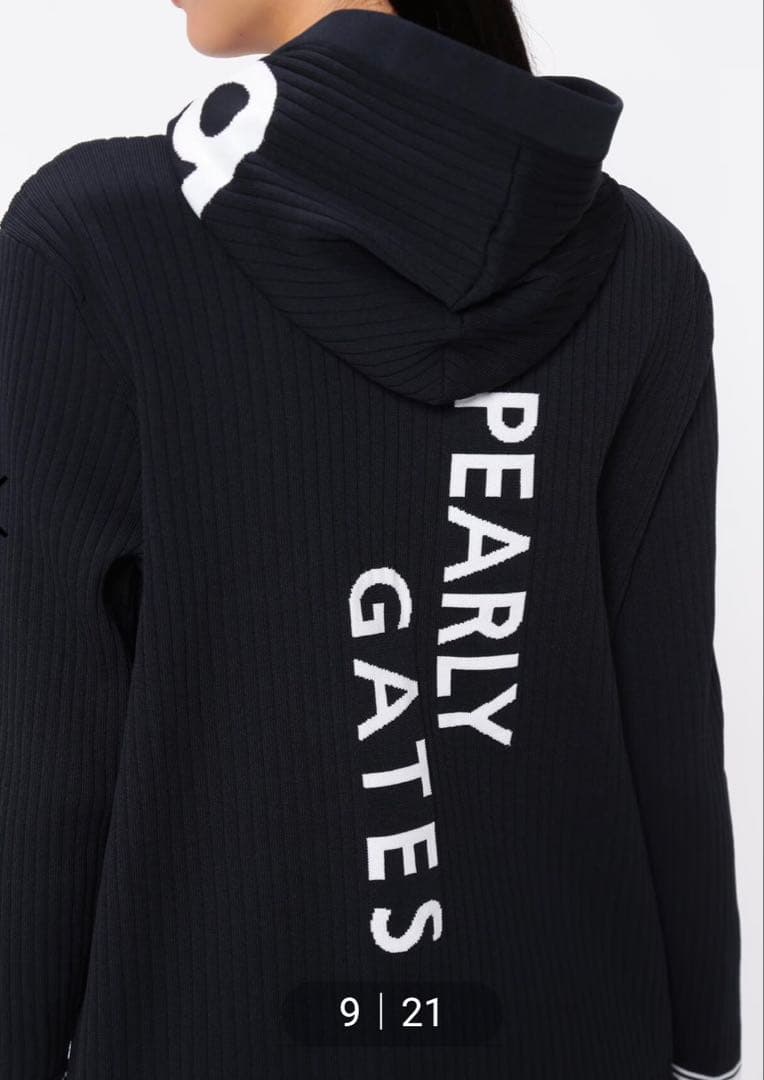 PEARLY GATES ニットフーディワンピース