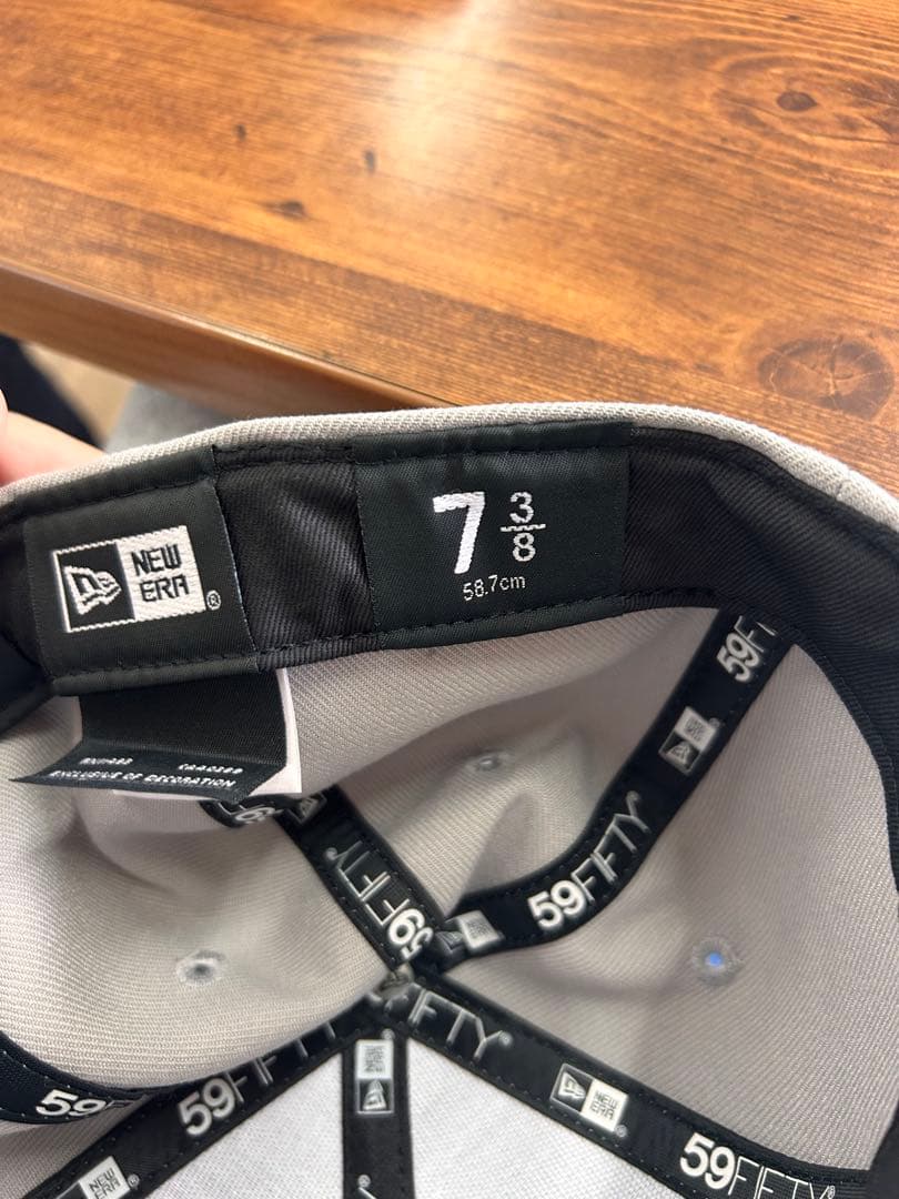 New Era ニューヨーク・ヤンキース キャップ 7 3/8 グレー