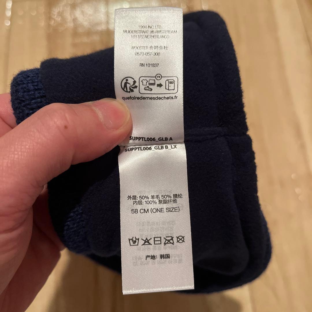 極美品 Supreme Headband ヘッドバンド ヘアバンド ネイビー