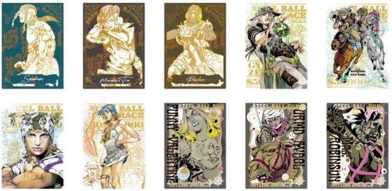 ジョジョキャラバン 箔押しクリアカード A＆B コンプリートセット