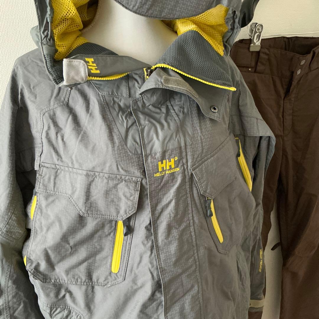 HH グレー ジャケットMサイズ+IGNIOブラウンパンツSサイズ上下セット美品