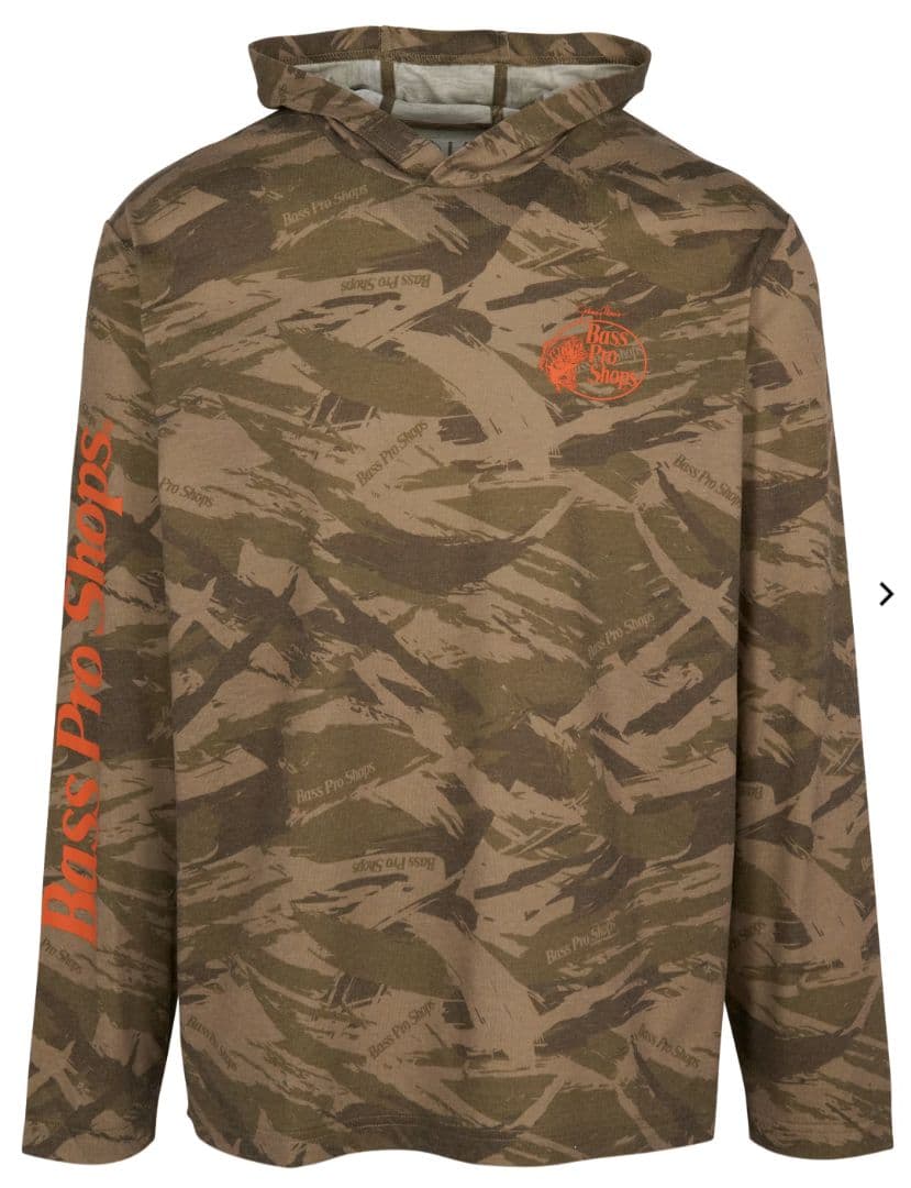 ウェア Bass Pro Shops Lightweight Camo Hoodie