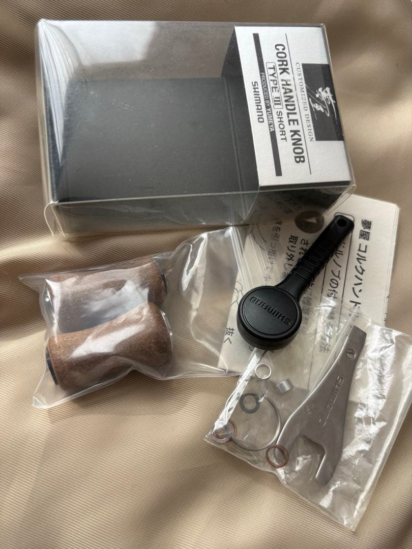 夢屋　コルクハンドルノブ　タイプ3 ショート　シマノ