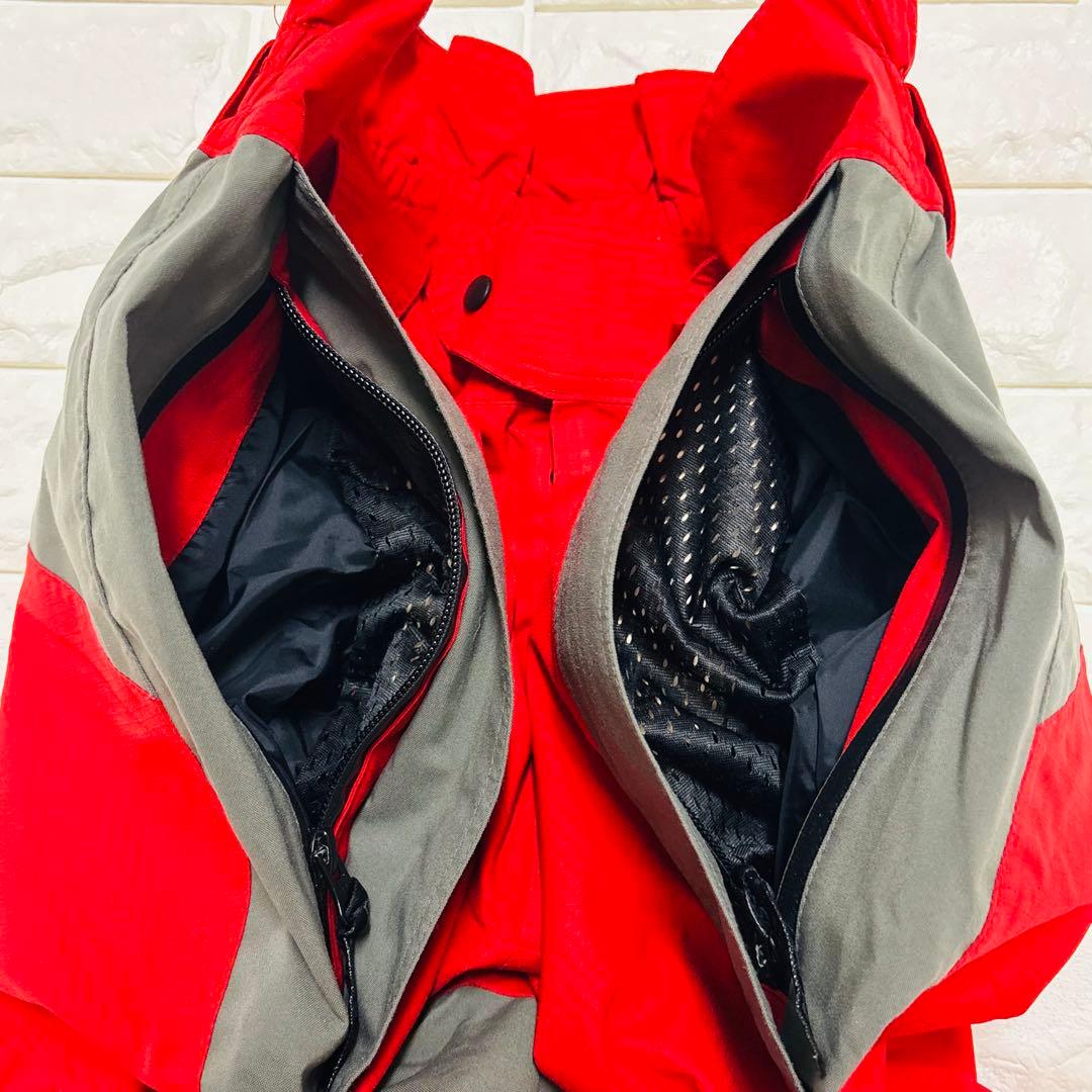 メローズ❤スノーパンツ S 赤グレー GORE-TEX 防水 スキー Y2K