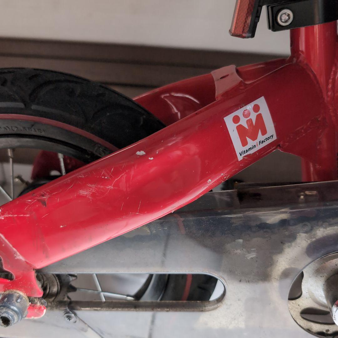 へんしんバイク初代henshin bike キッズバイク　レッド　スタンド付き
